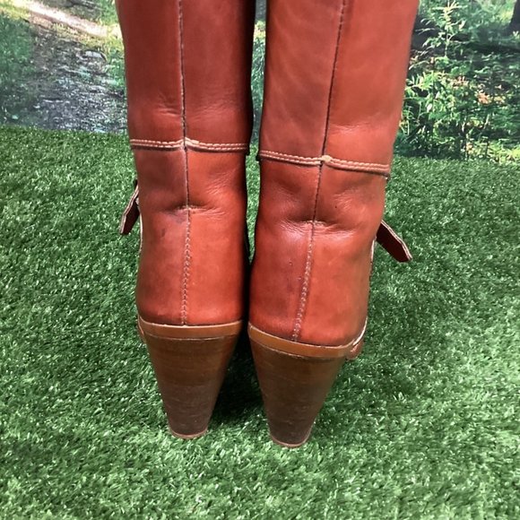 Vintage Zodiac Heeled Leather Boots 7.5 w/box - Picture 8 of 16